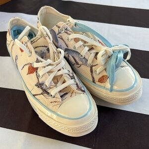 CONVERSE x Golf Wang Chuck 70 OX Sneakers NWB Egret/Corydalis Blue Men’s Size 8